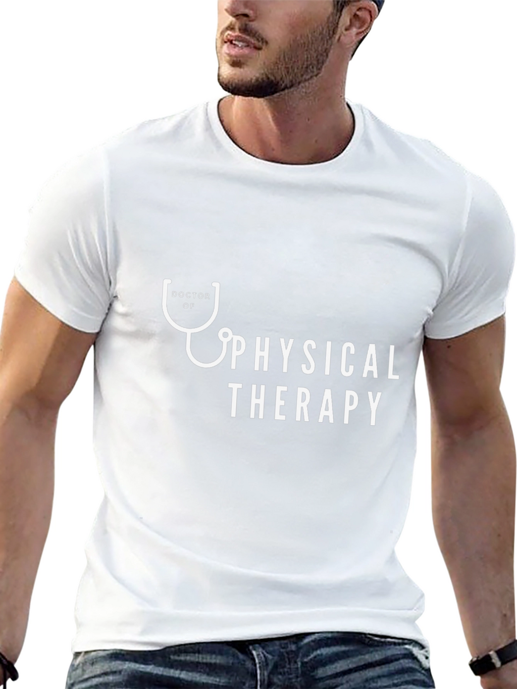 Doctor of Physical Therapy Stethoscope T-Shirt