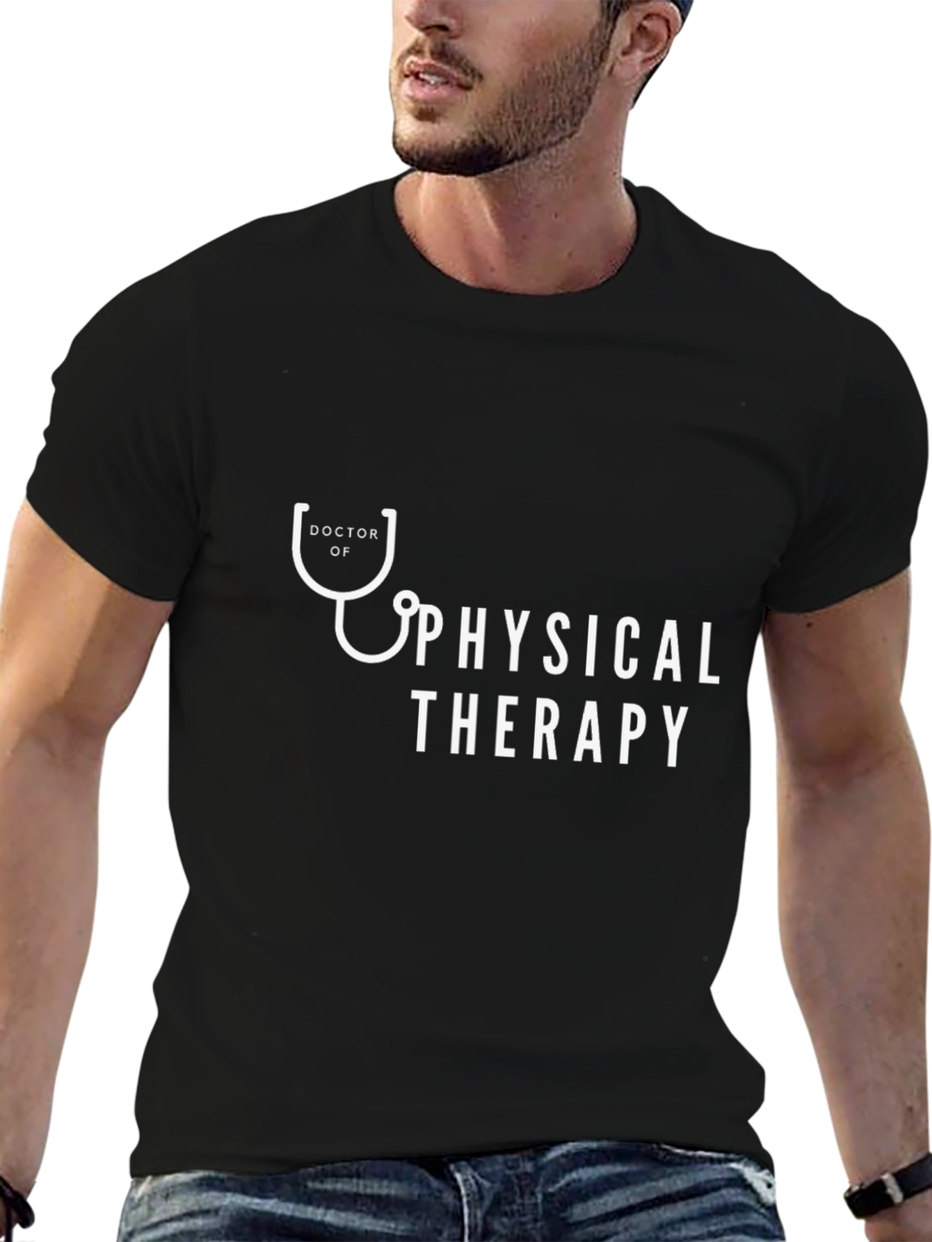 Doctor of Physical Therapy Stethoscope T-Shirt