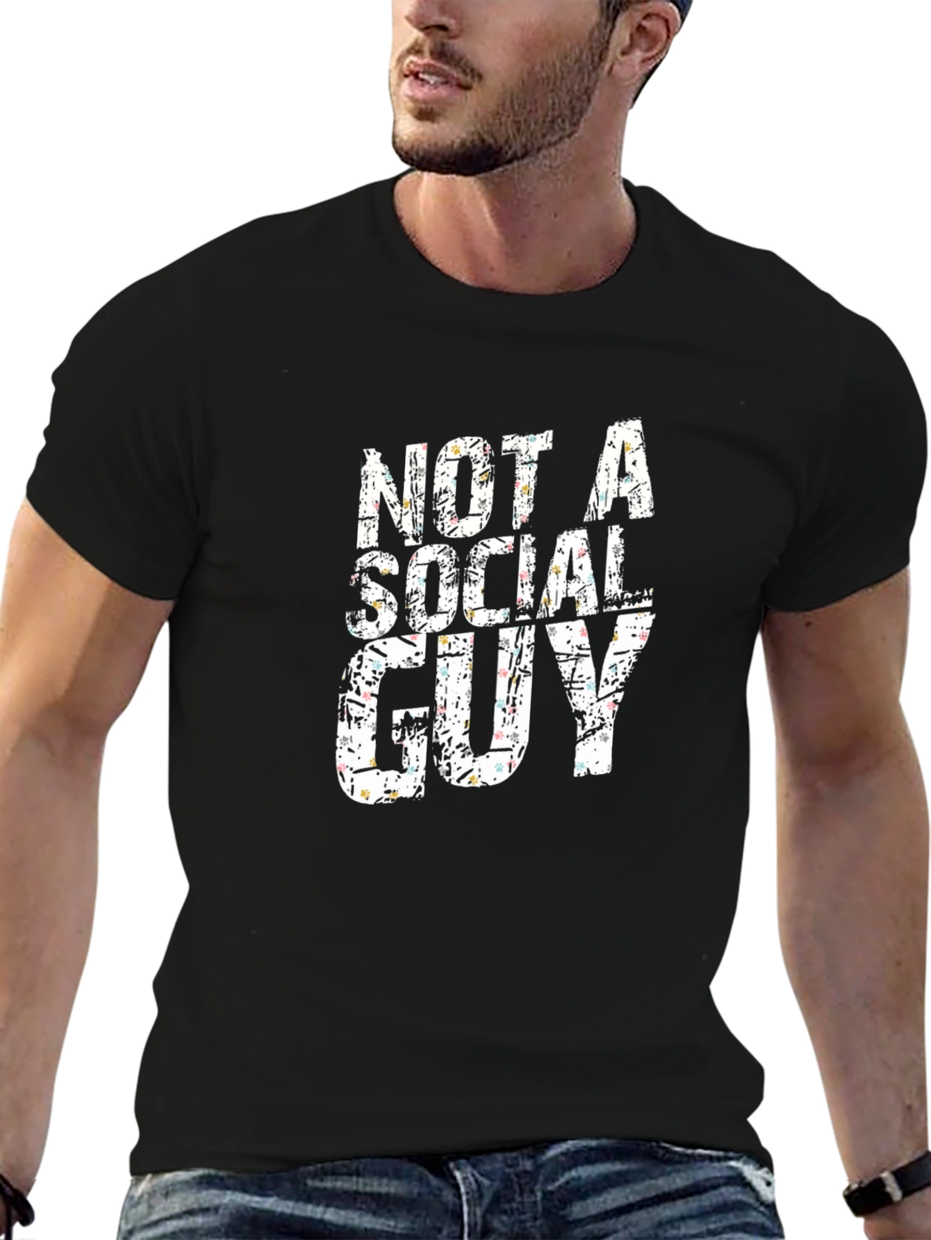 Not a Social Guy Graphic T-Shirt