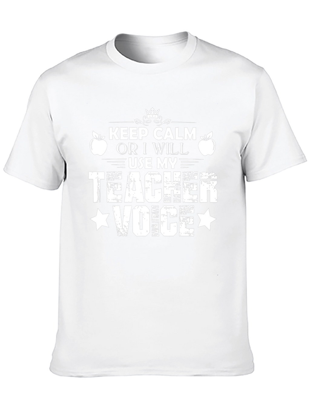 Keep Calm Teacher Voice T-Shirt - Black