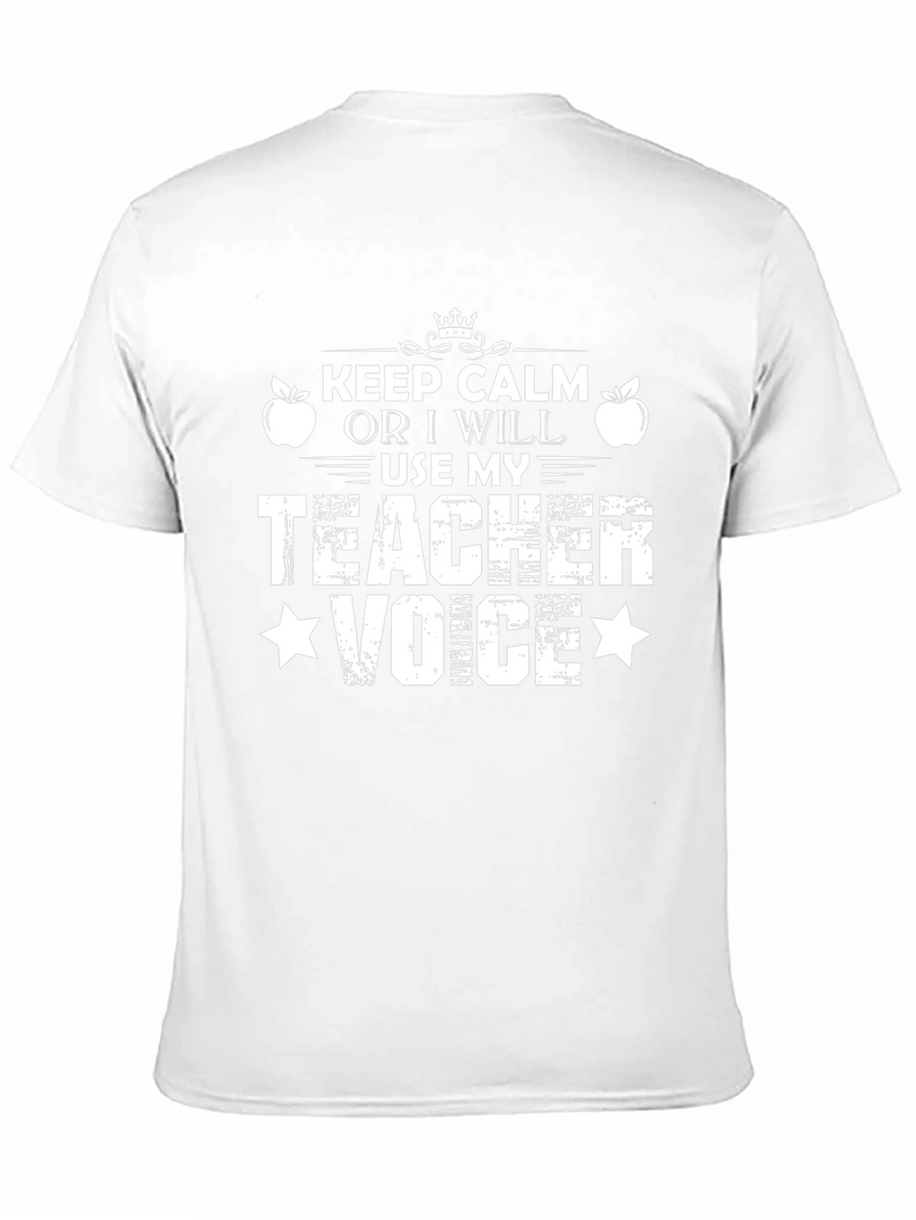 Keep Calm Teacher Voice T-Shirt - Black