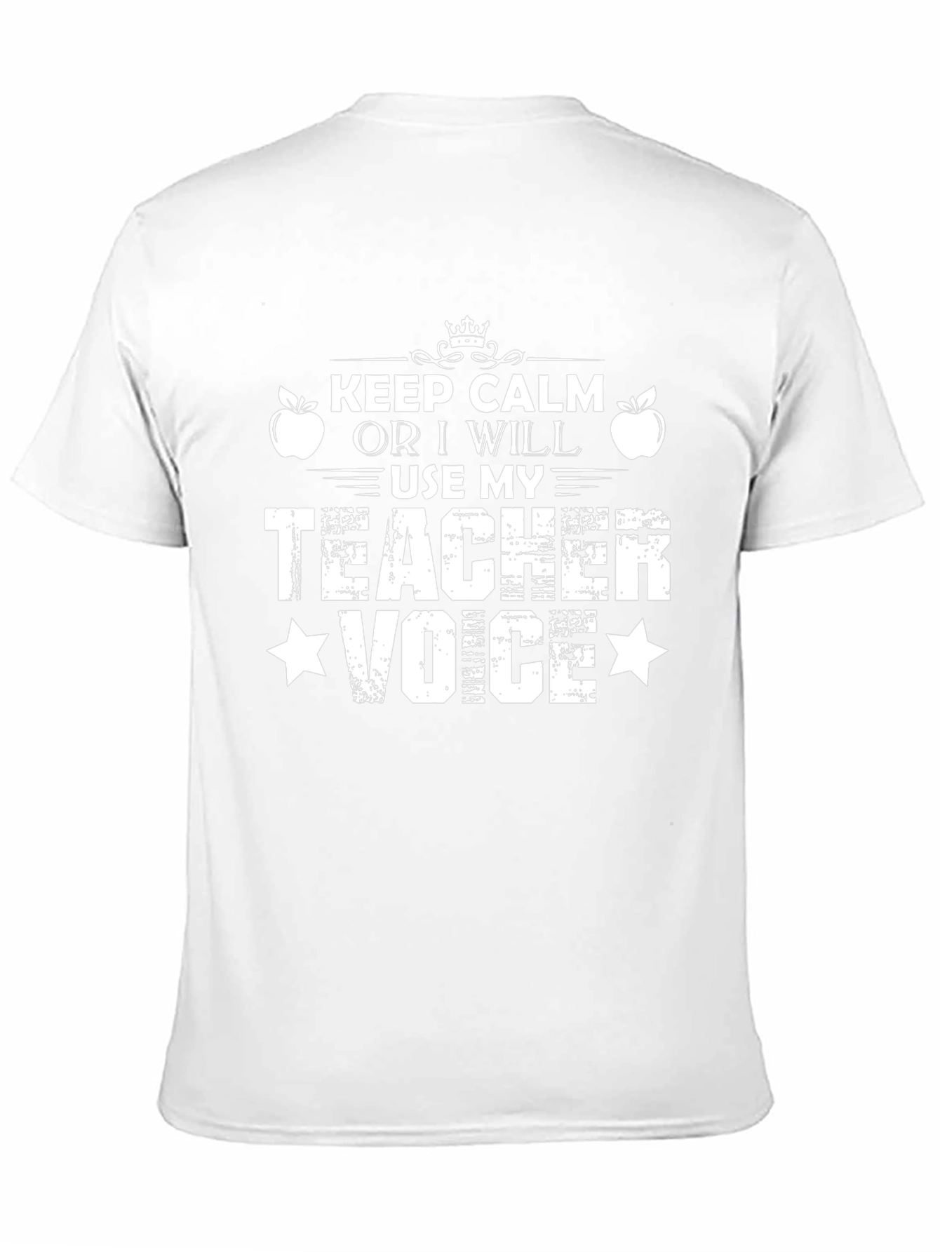 Keep Calm Teacher Voice T-Shirt - Black