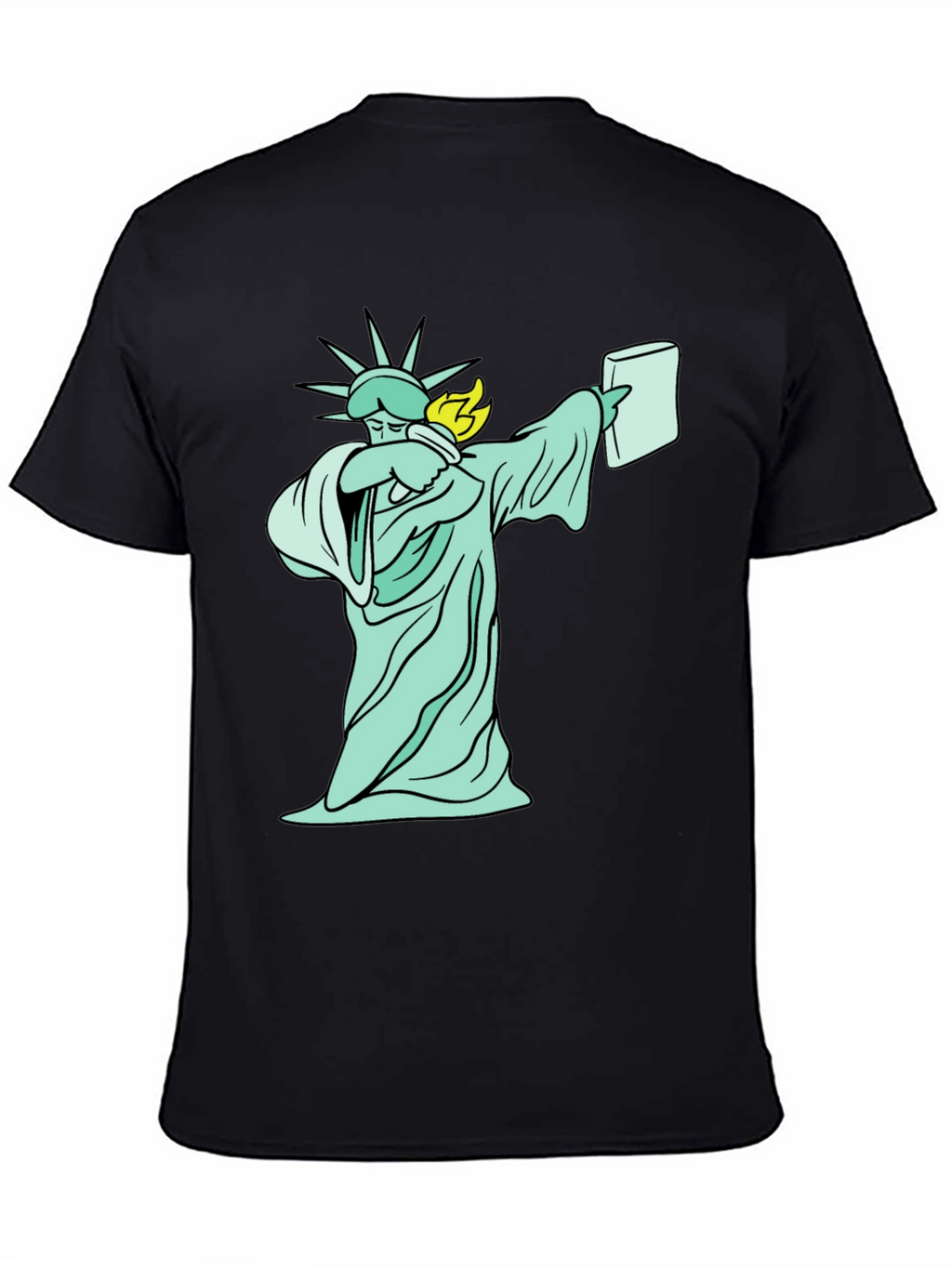 Dabbing Statue of Liberty T-Shirt - Funny Design