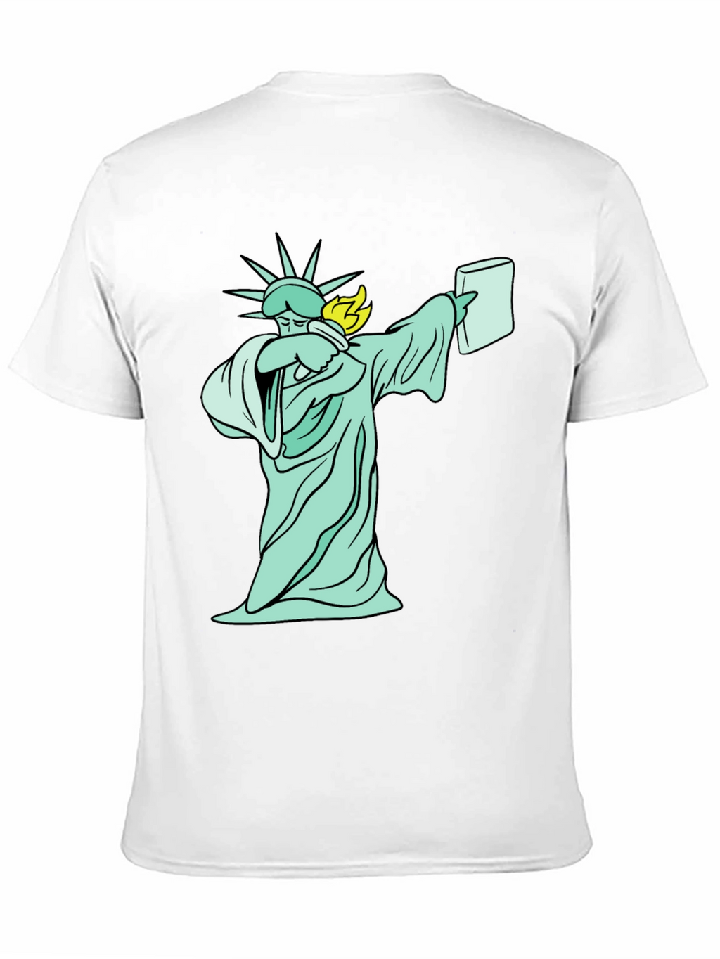 Dabbing Statue of Liberty T-Shirt - Funny Design