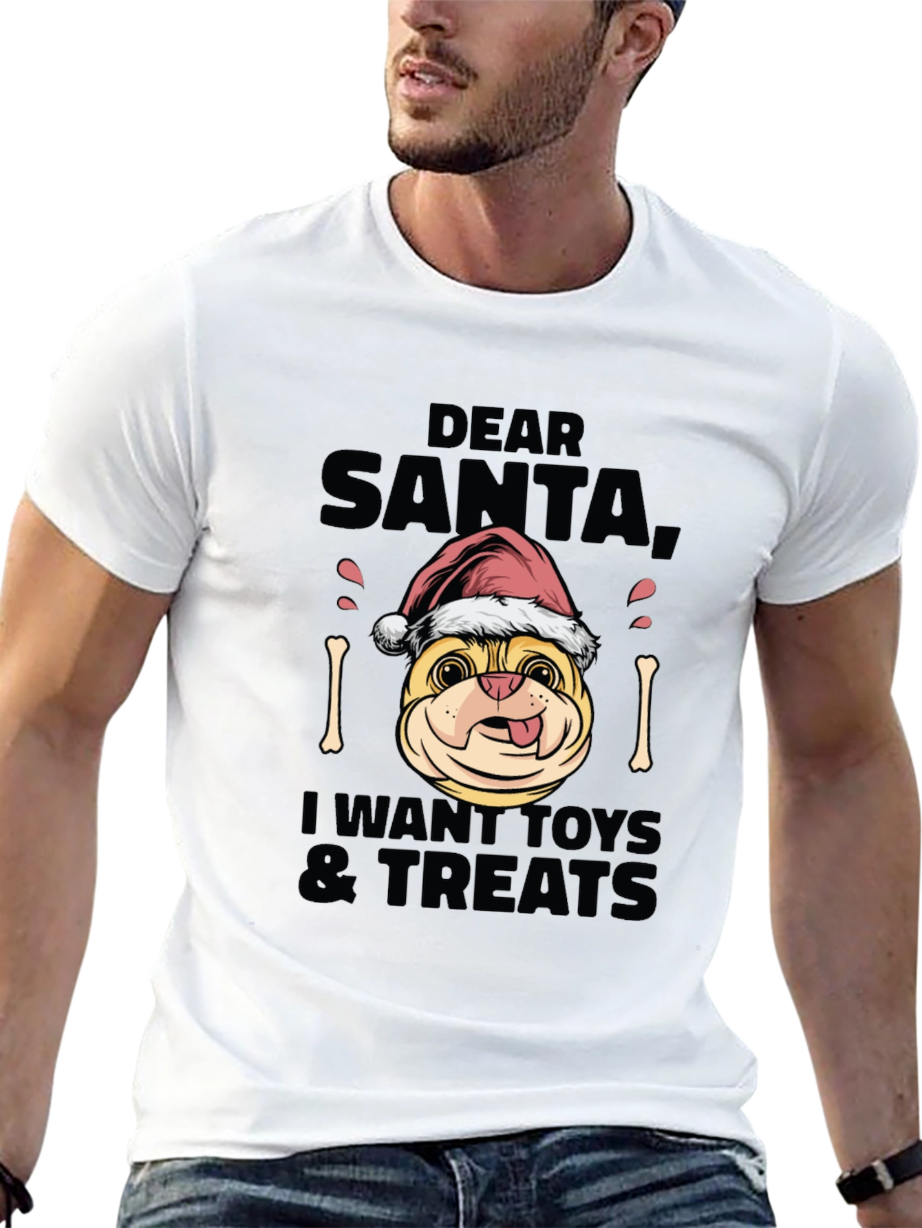 Dear Santa Dog Christmas T-Shirt