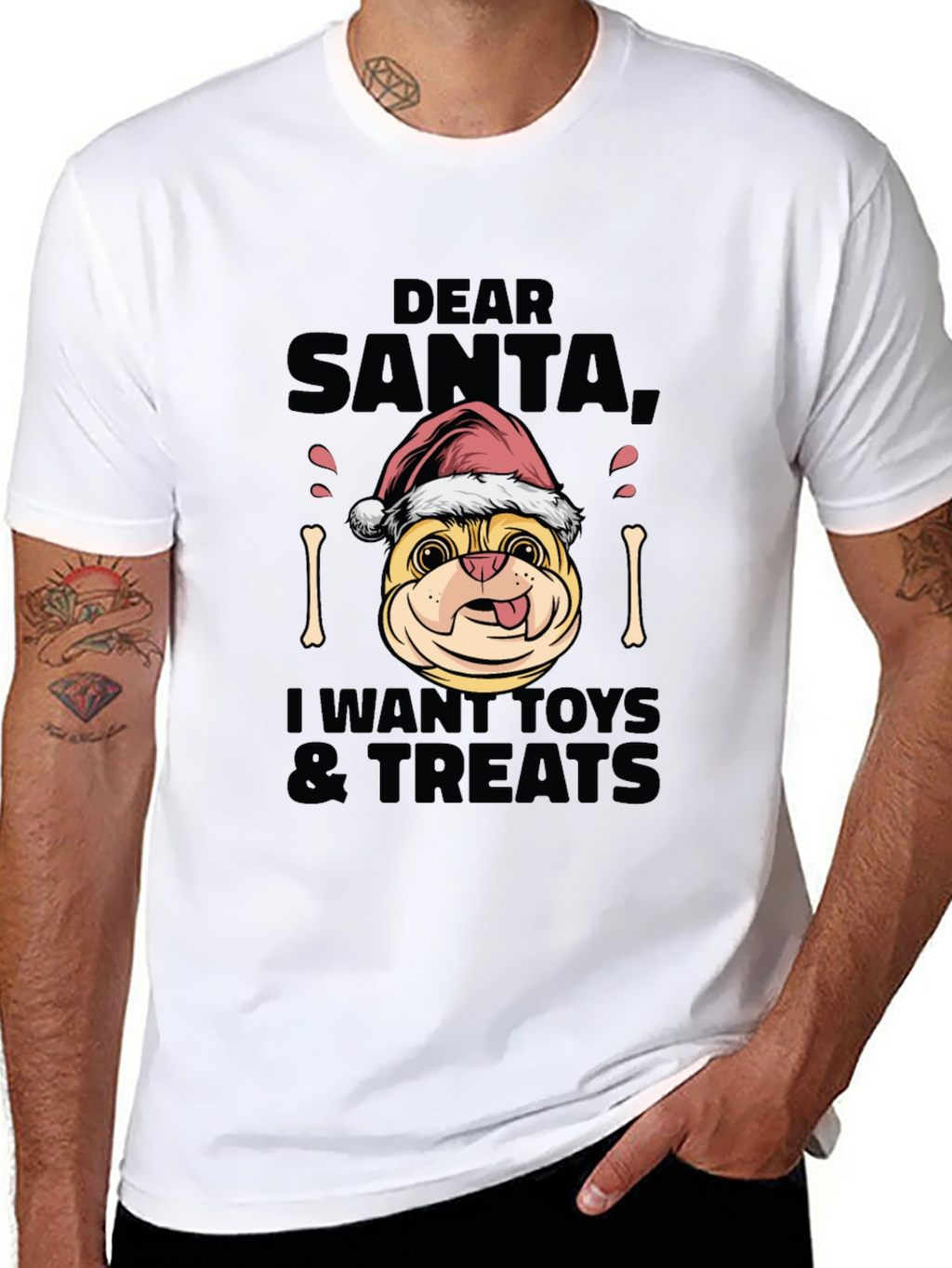 Dear Santa Dog Christmas T-Shirt