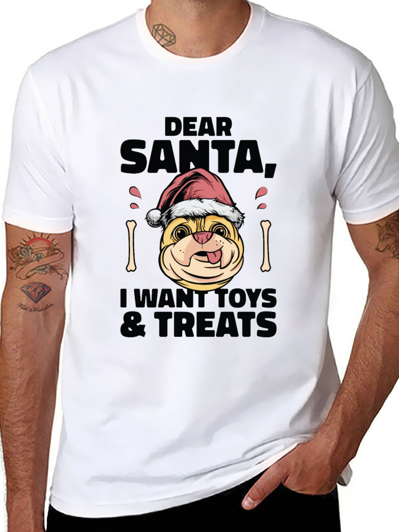 Dear Santa Dog Christmas T-Shirt
