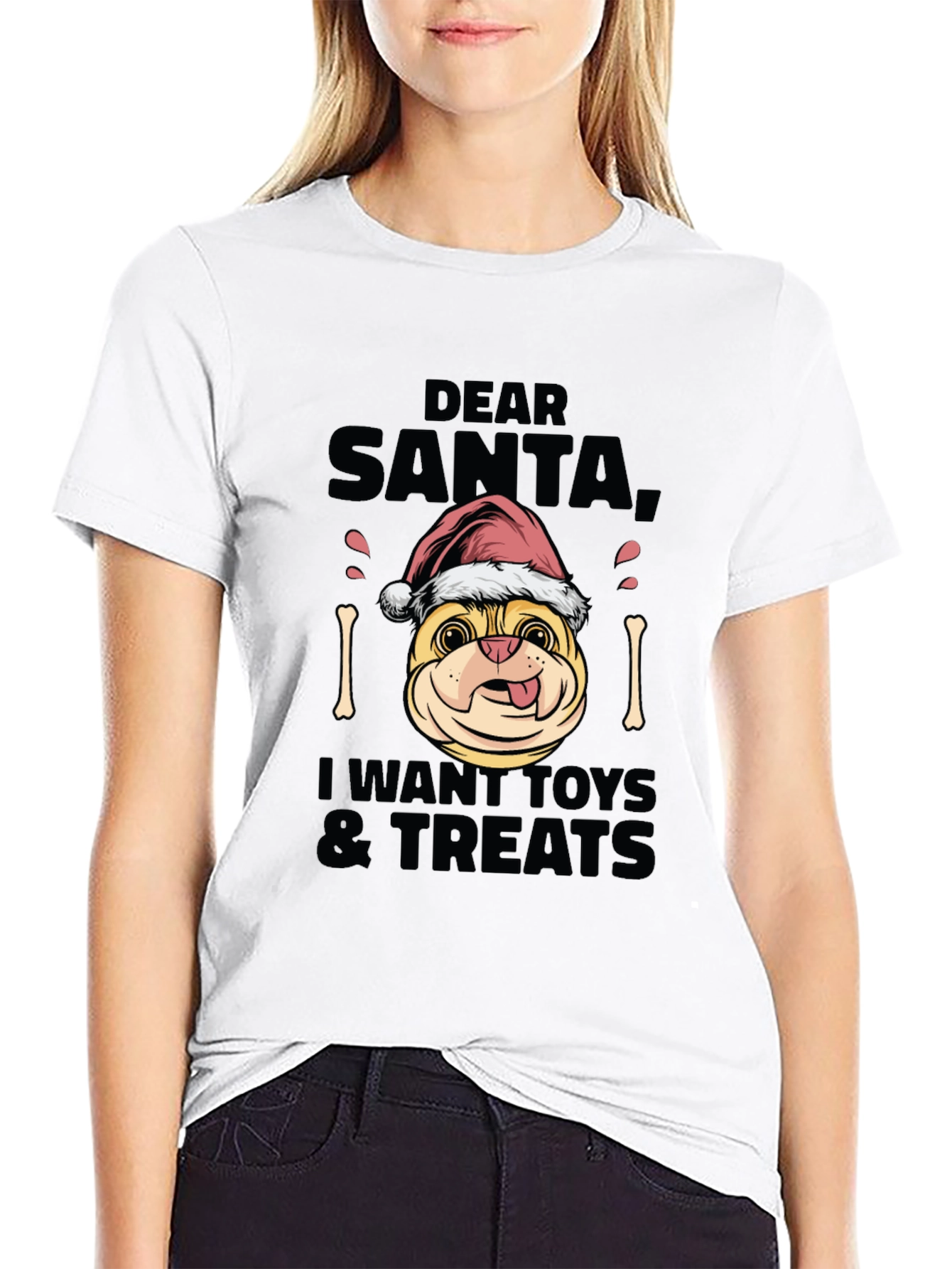 Dear Santa Dog Christmas T-Shirt