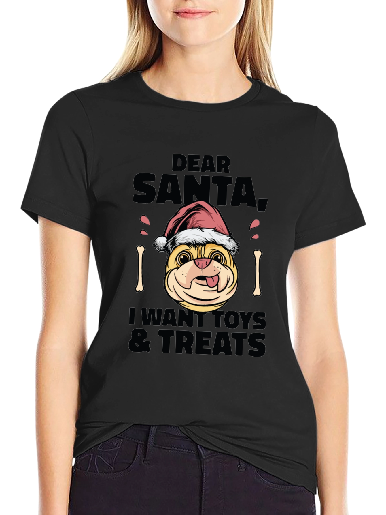 Dear Santa Dog Christmas T-Shirt