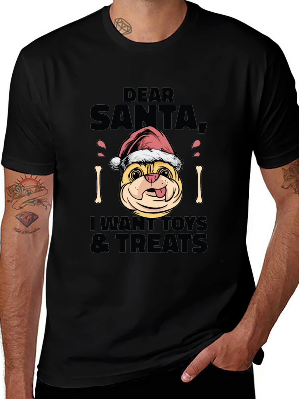 Dear Santa Dog Christmas T-Shirt