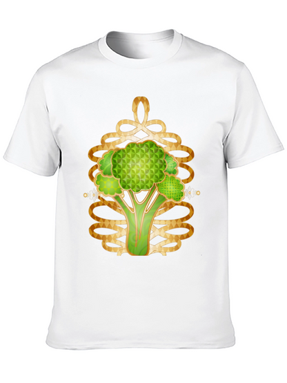 Abstract Broccoli Graphic T-Shirt