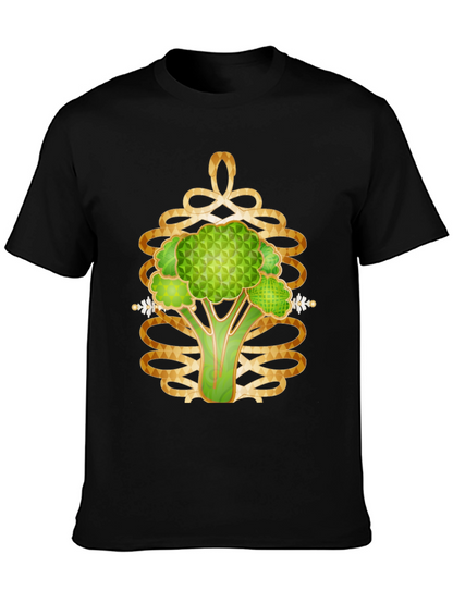 Abstract Broccoli Graphic T-Shirt