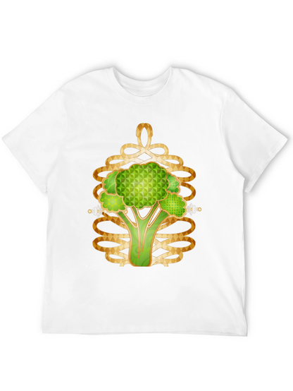 Abstract Broccoli Graphic T-Shirt