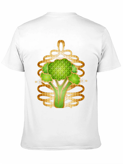 Abstract Broccoli Graphic T-Shirt