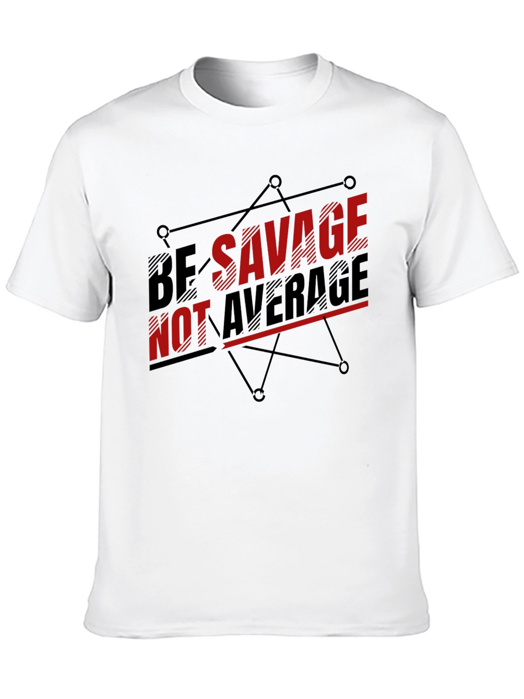 Be Savage Graphic Print Black T-Shirt