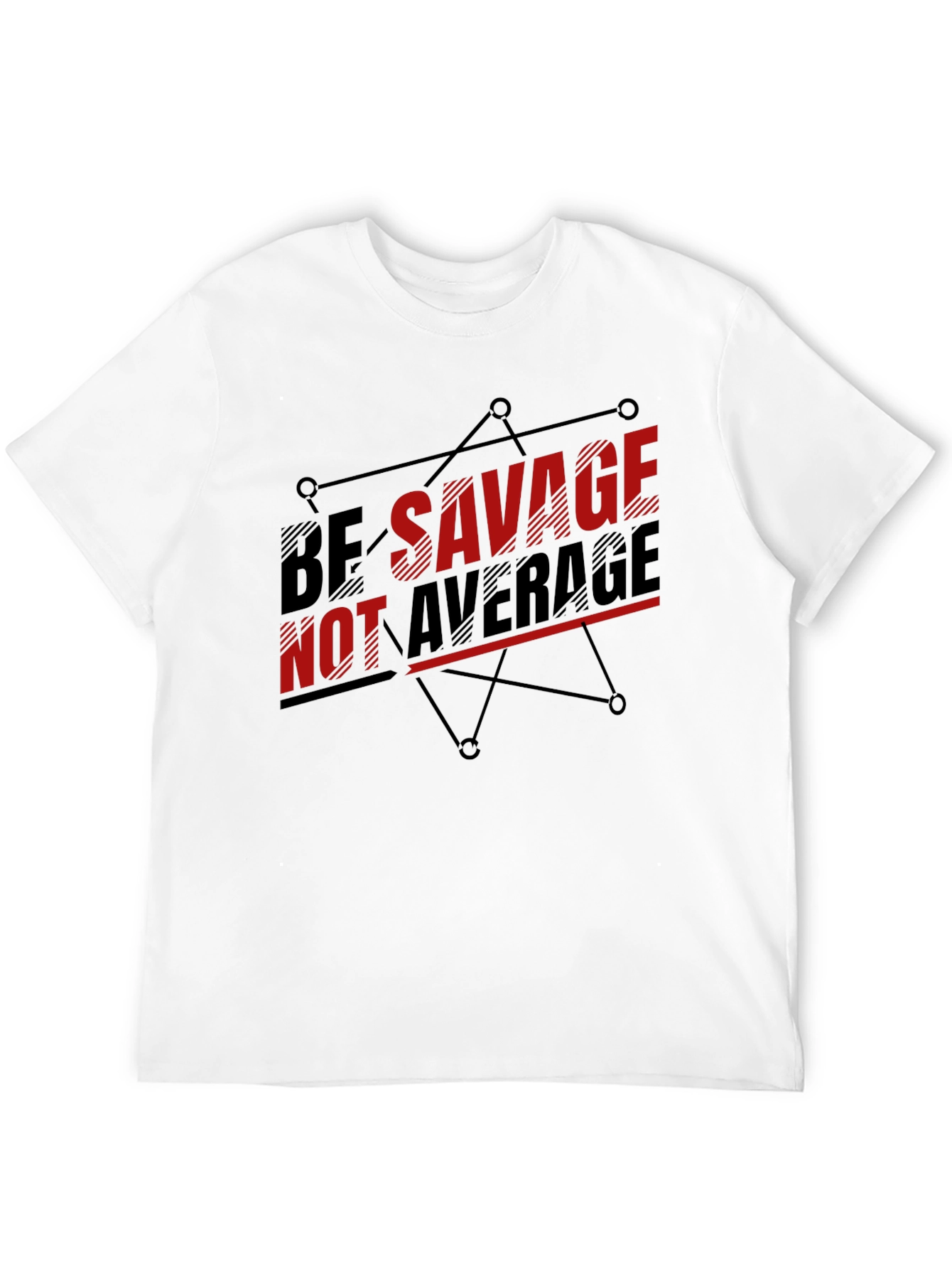 Be Savage Graphic Print Black T-Shirt