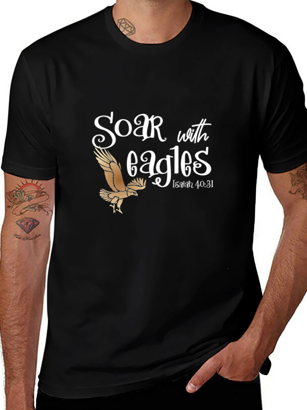 Soar with Eagles Graphic T-Shirt - Isaiah 40:31