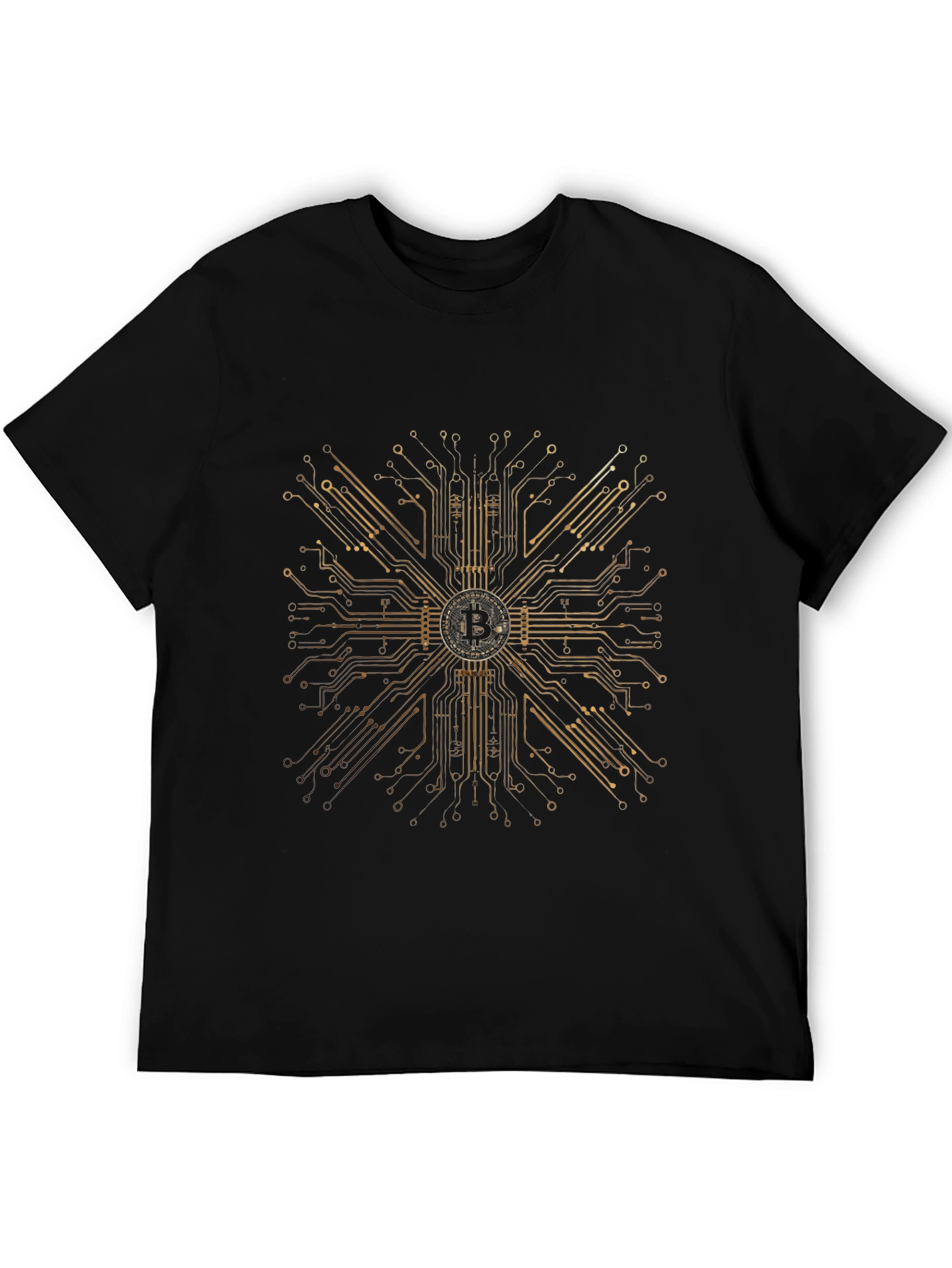 Bitcoin Circuit Board Graphic T-Shirt