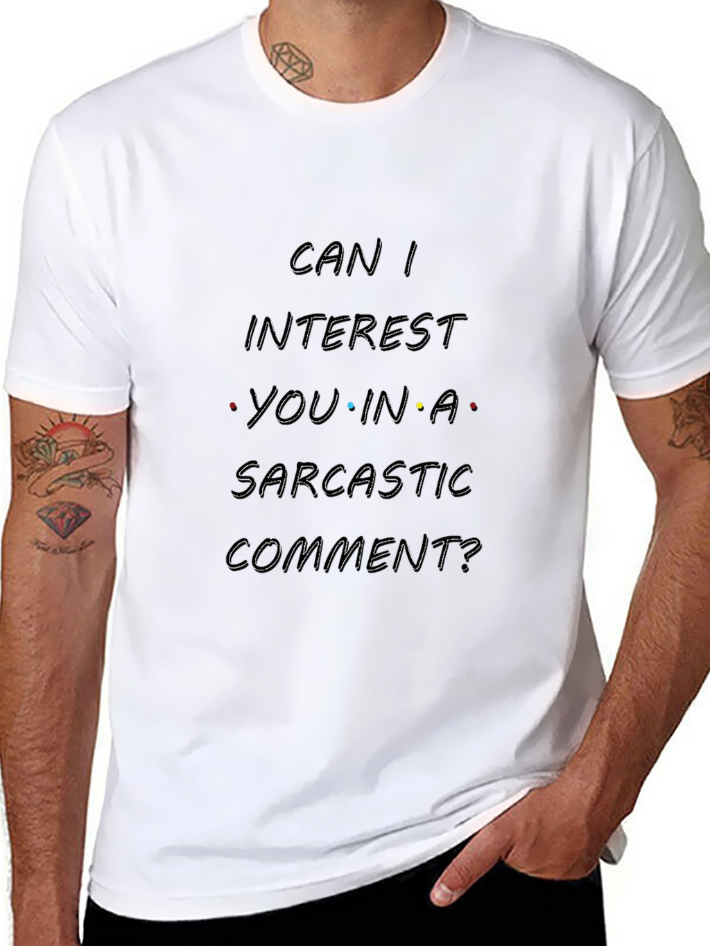 Sarcastic Comment T-Shirt - Black