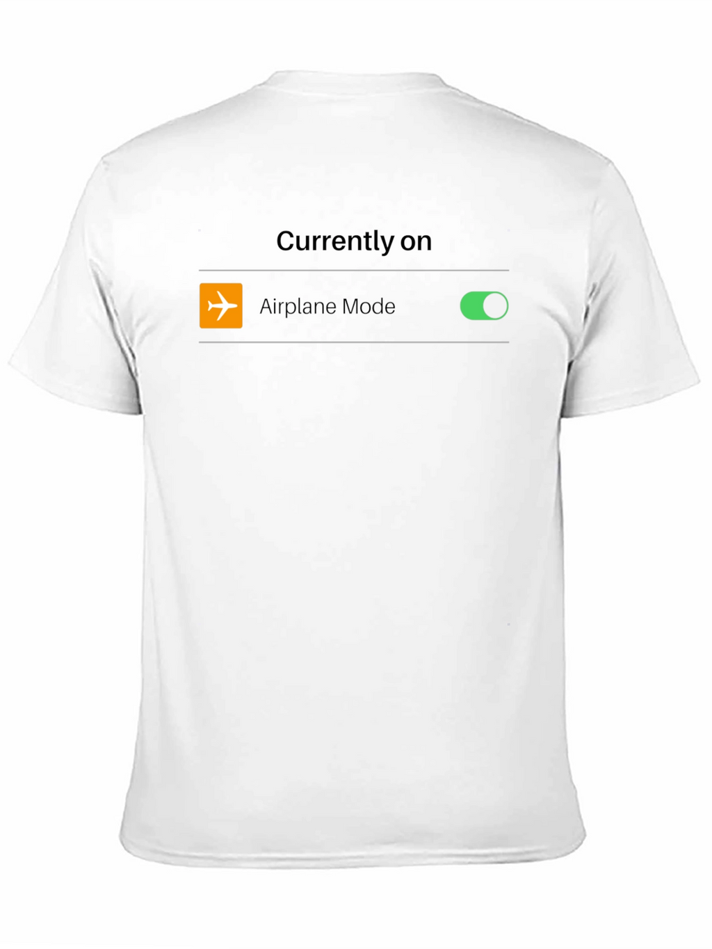 Airplane Mode On Black T-Shirt