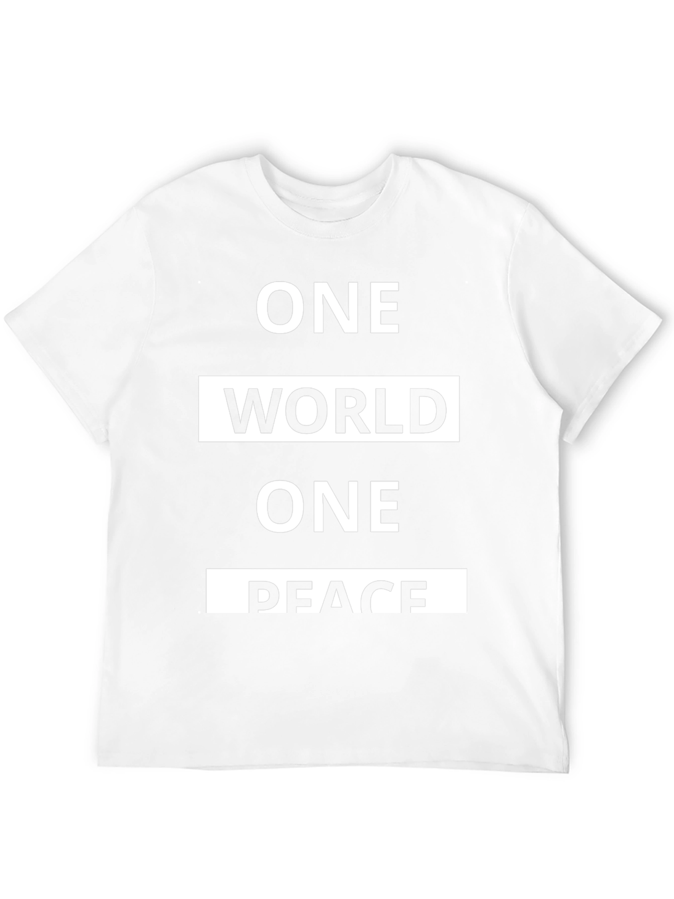 One World One Peace Graphic T-Shirt