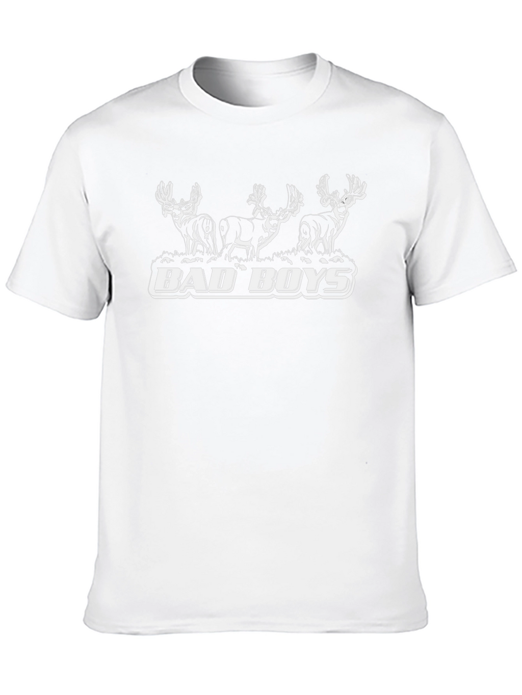 Bad Boys Deer Hunting Black T-Shirt