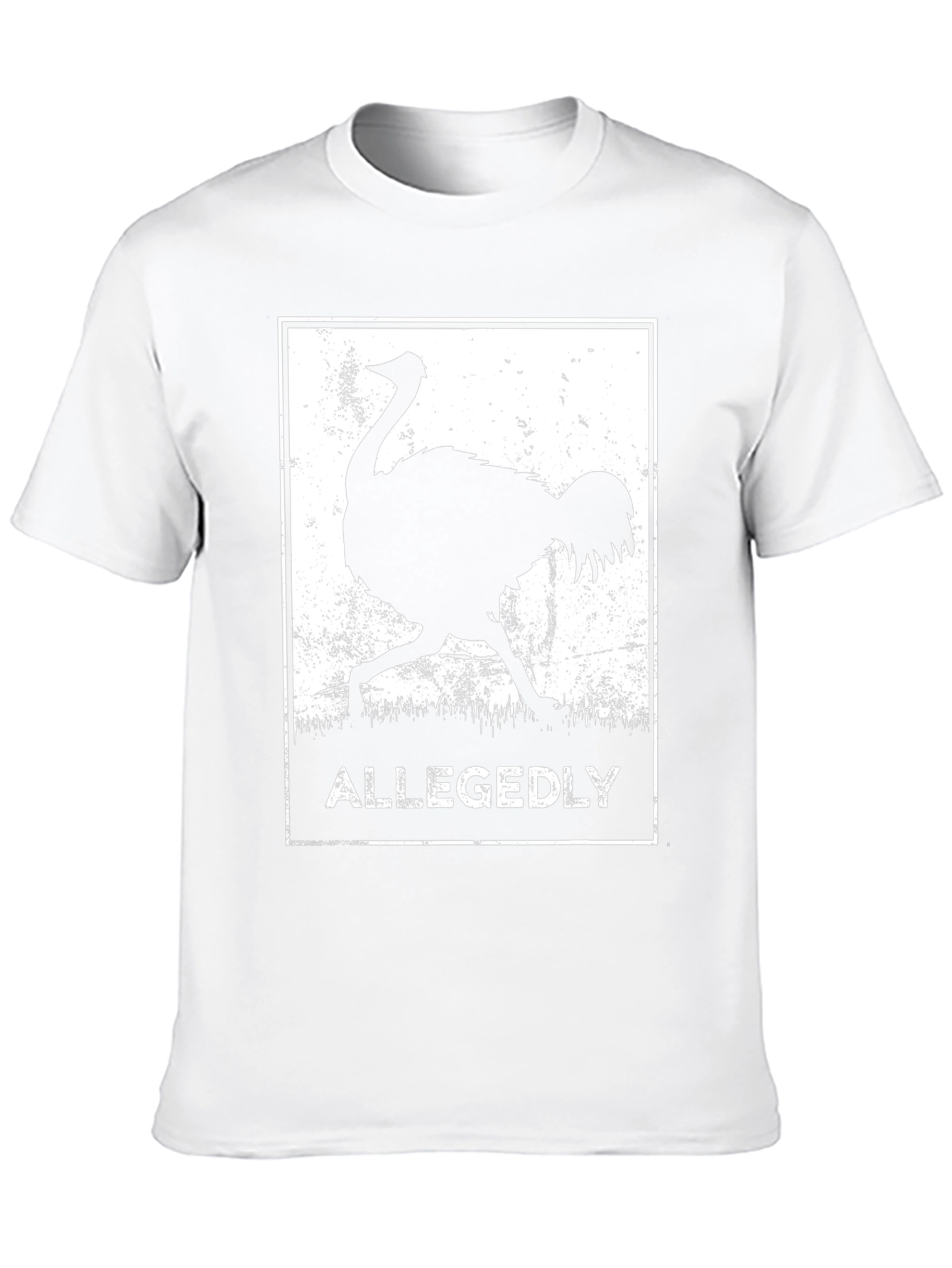 Allegedly Ostrich Graphic Tee - Black