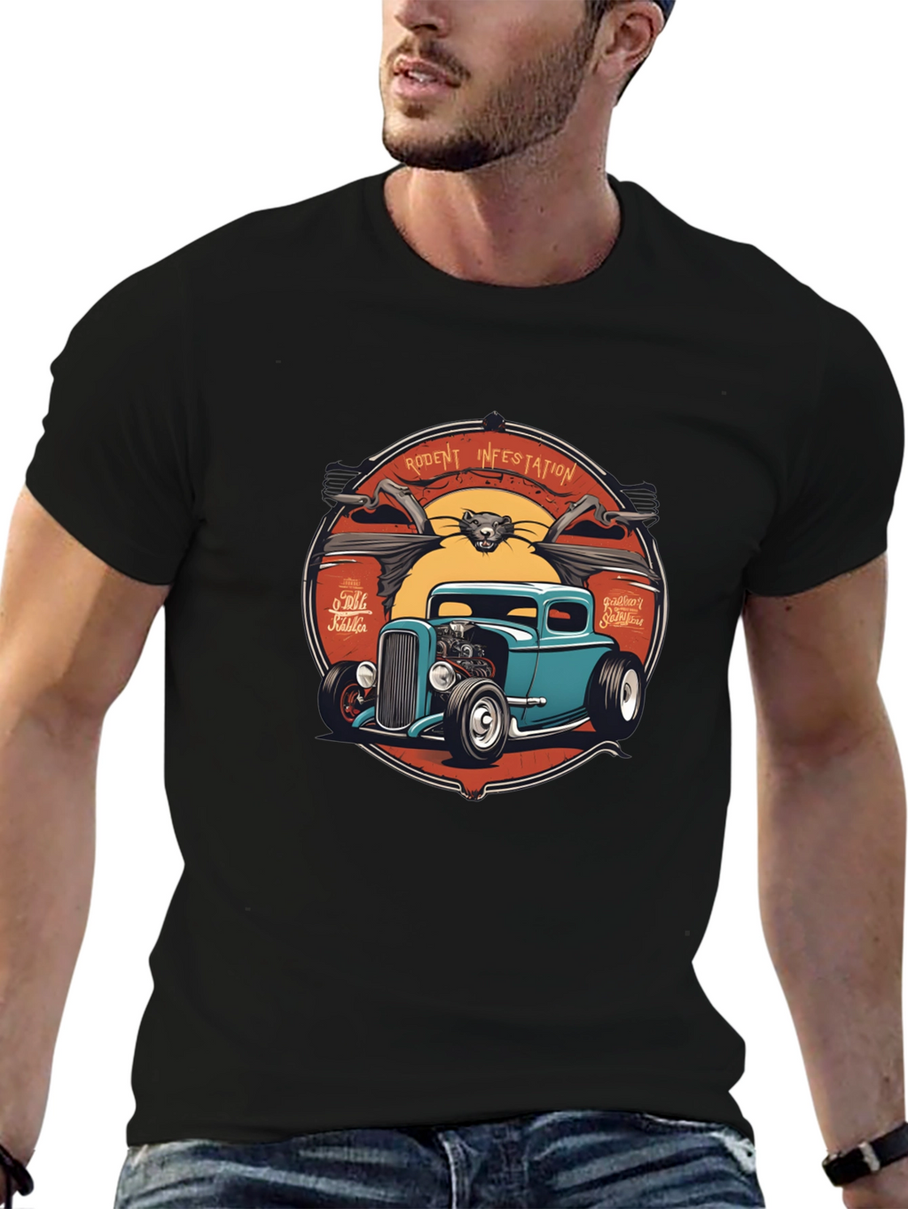 Rodent Infestation Hot Rod T-Shirt