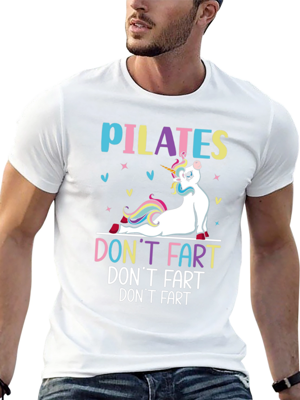 Pilates Unicorn Funny Graphic T-Shirt