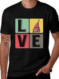 Love Watermelon T-Shirt - Black Cotton Tee