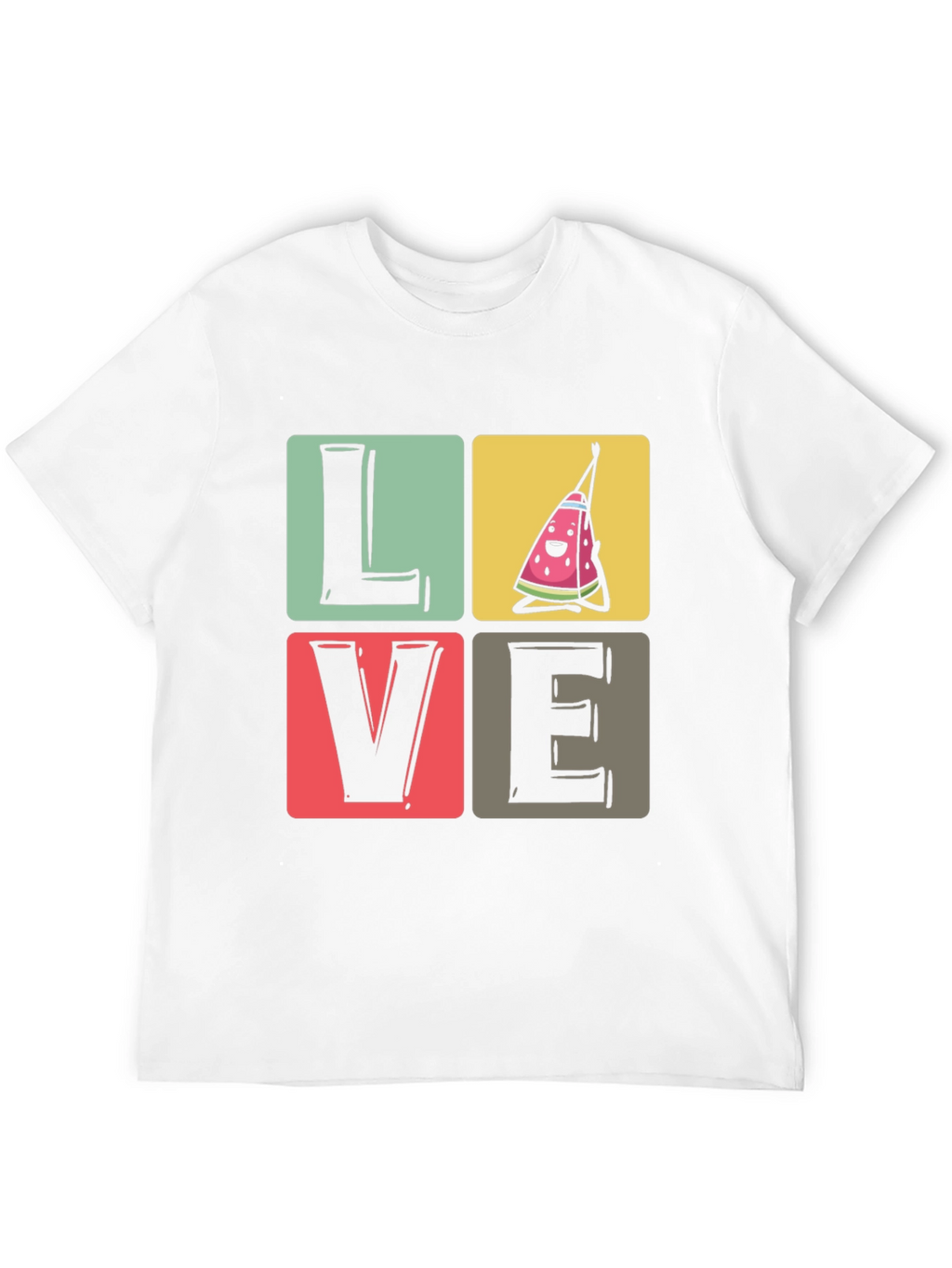 Love Watermelon T-Shirt - Black Cotton Tee