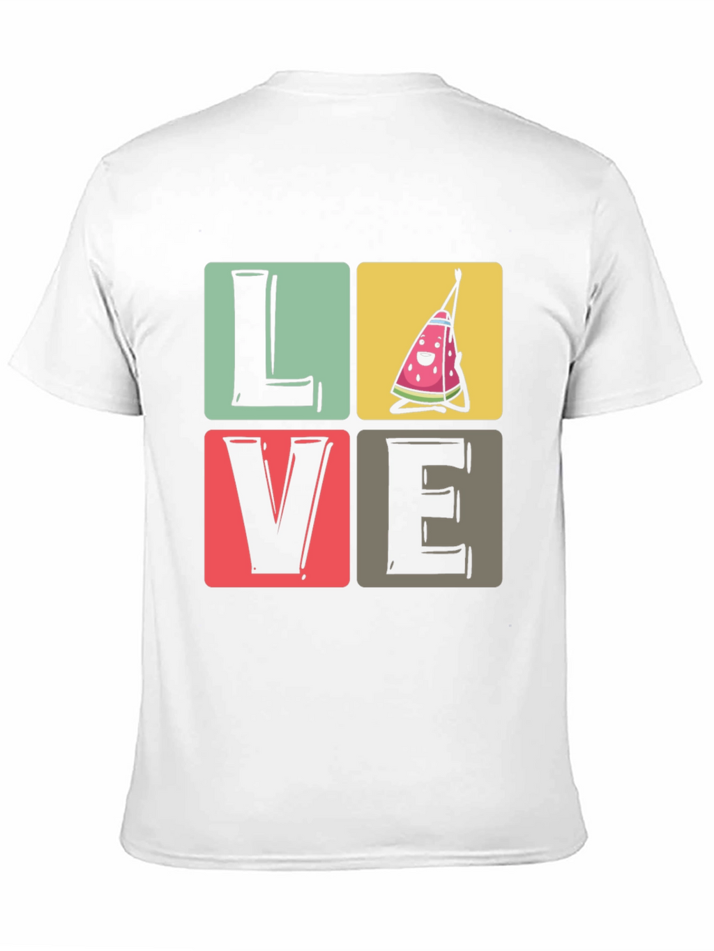 Love Watermelon T-Shirt - Black Cotton Tee