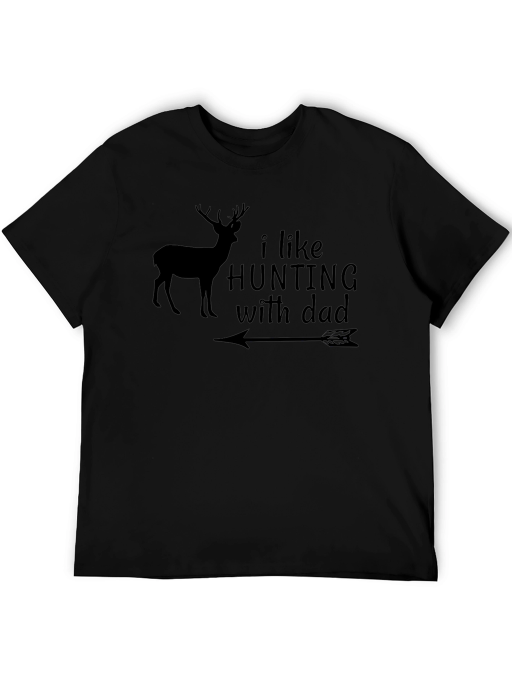 Hunting with Dad T-Shirt Deer Arrow Design