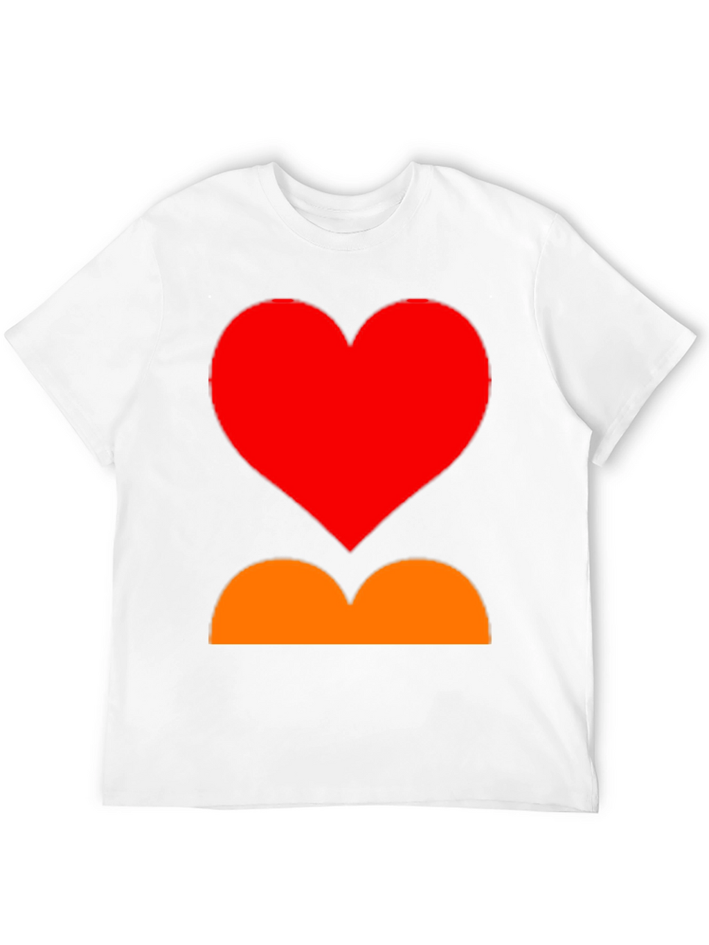 Heart and Curves Graphic Tee - Stylish Black Shirt