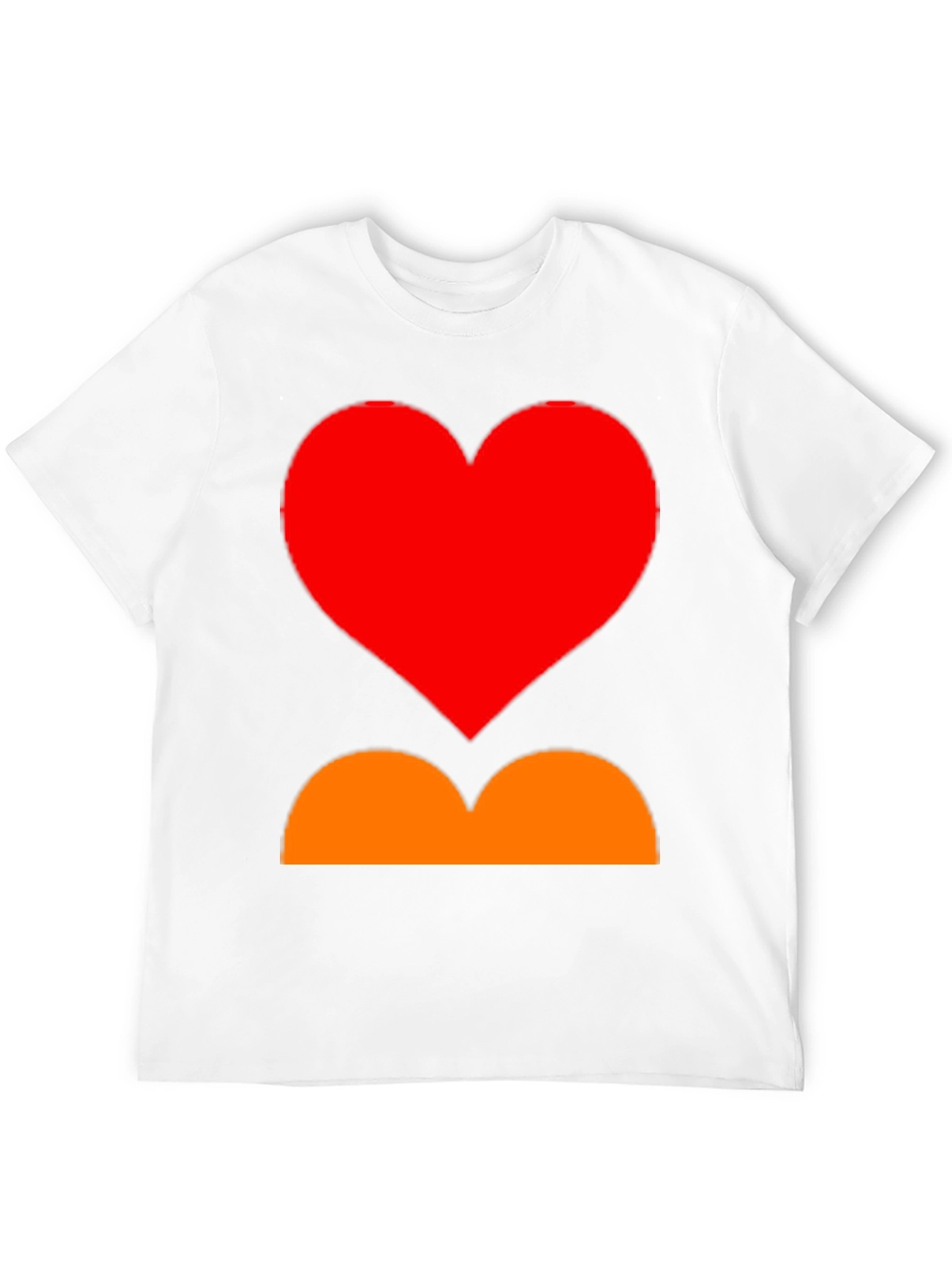 Heart and Curves Graphic Tee - Stylish Black Shirt