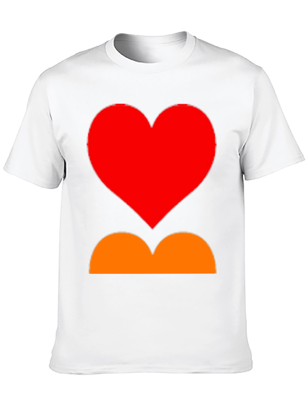 Heart and Curves Graphic Tee - Stylish Black Shirt