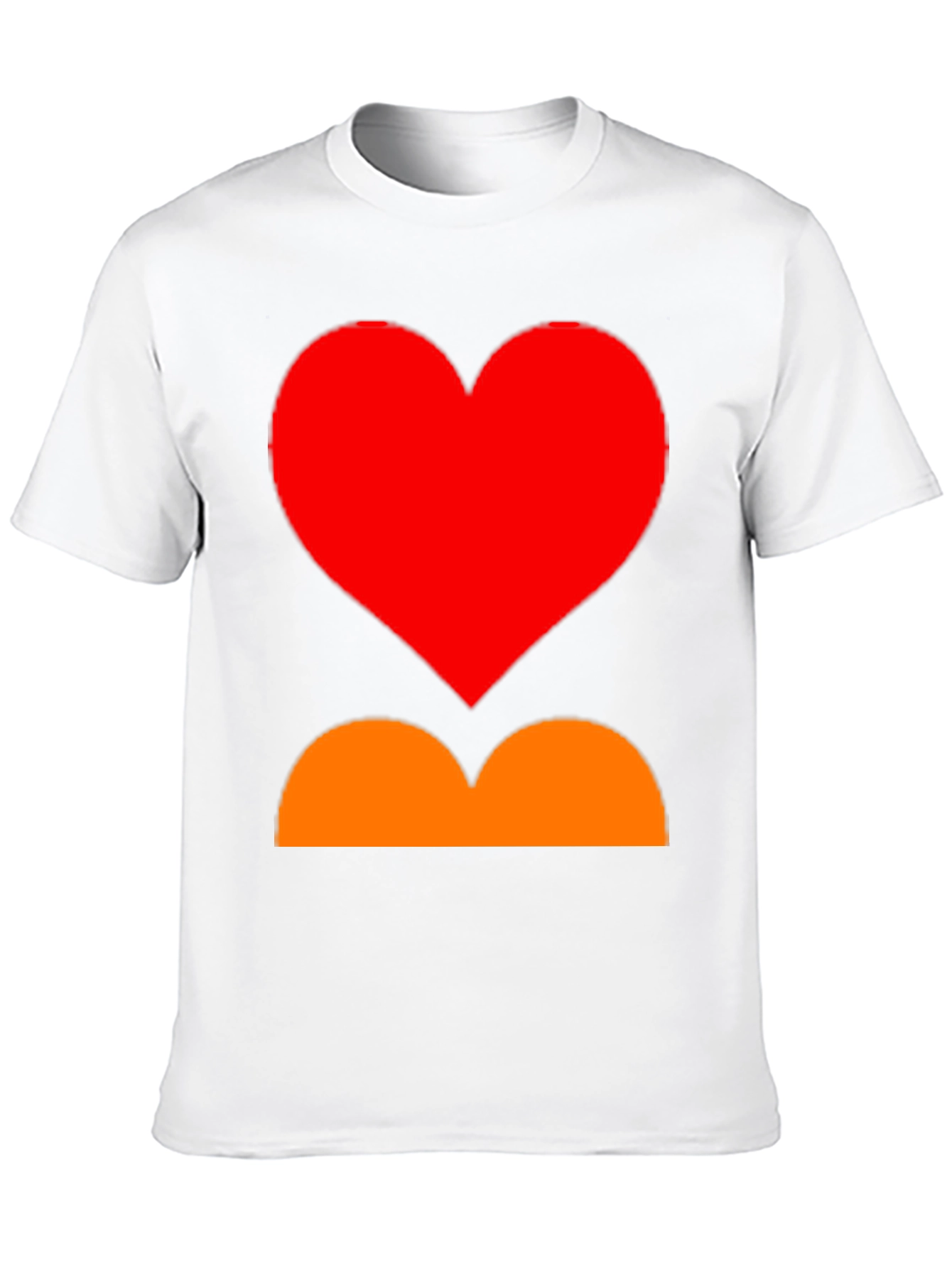 Heart and Curves Graphic Tee - Stylish Black Shirt