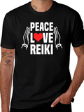 Peace Love Reiki Graphic T-Shirt