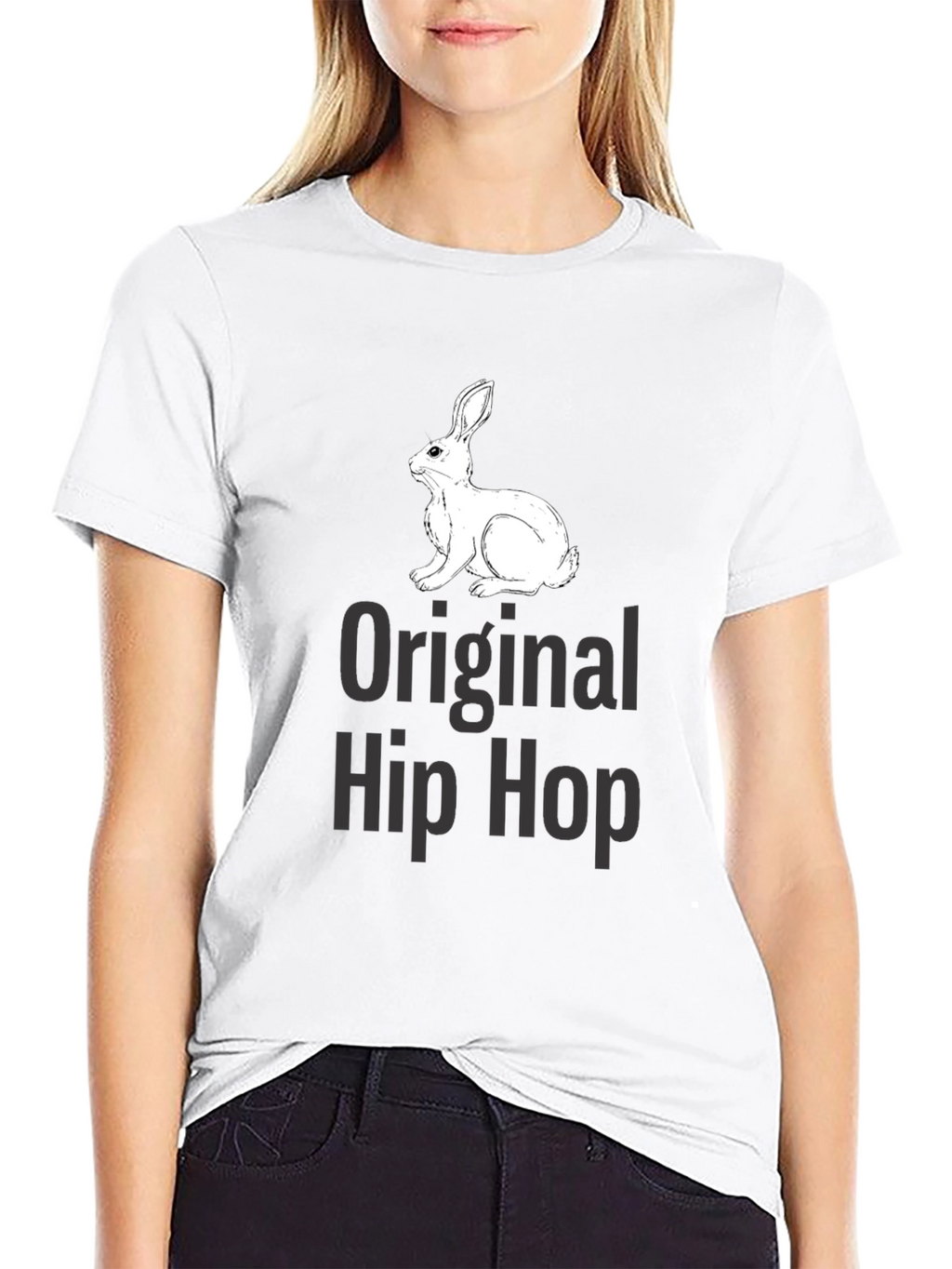 Original Hip Hop Rabbit Graphic T-Shirt