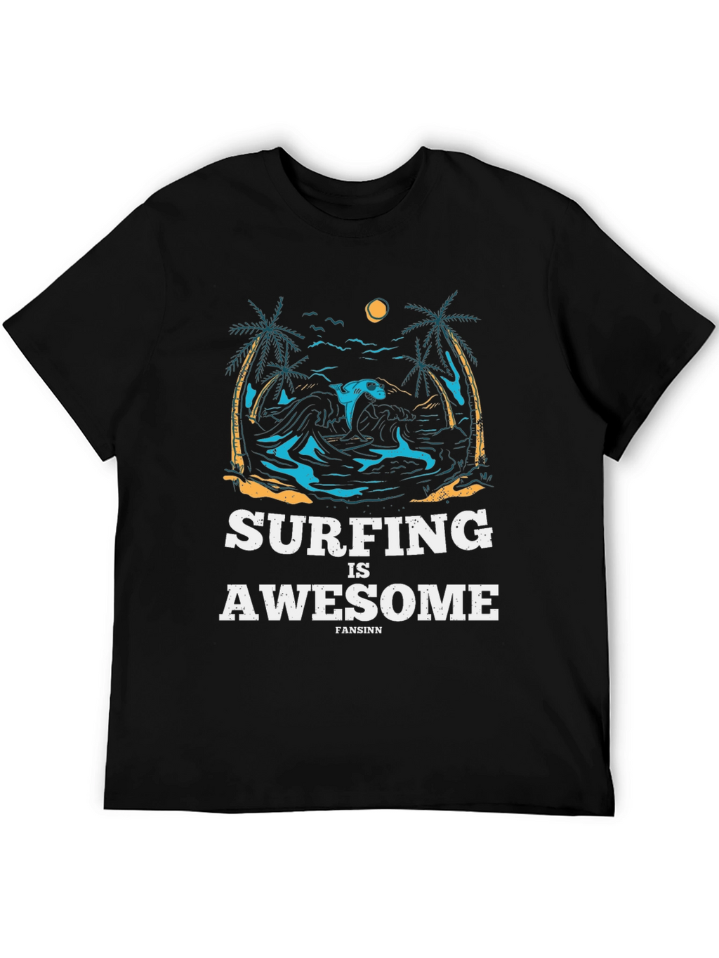 Surfing is Awesome Graphic Tee
