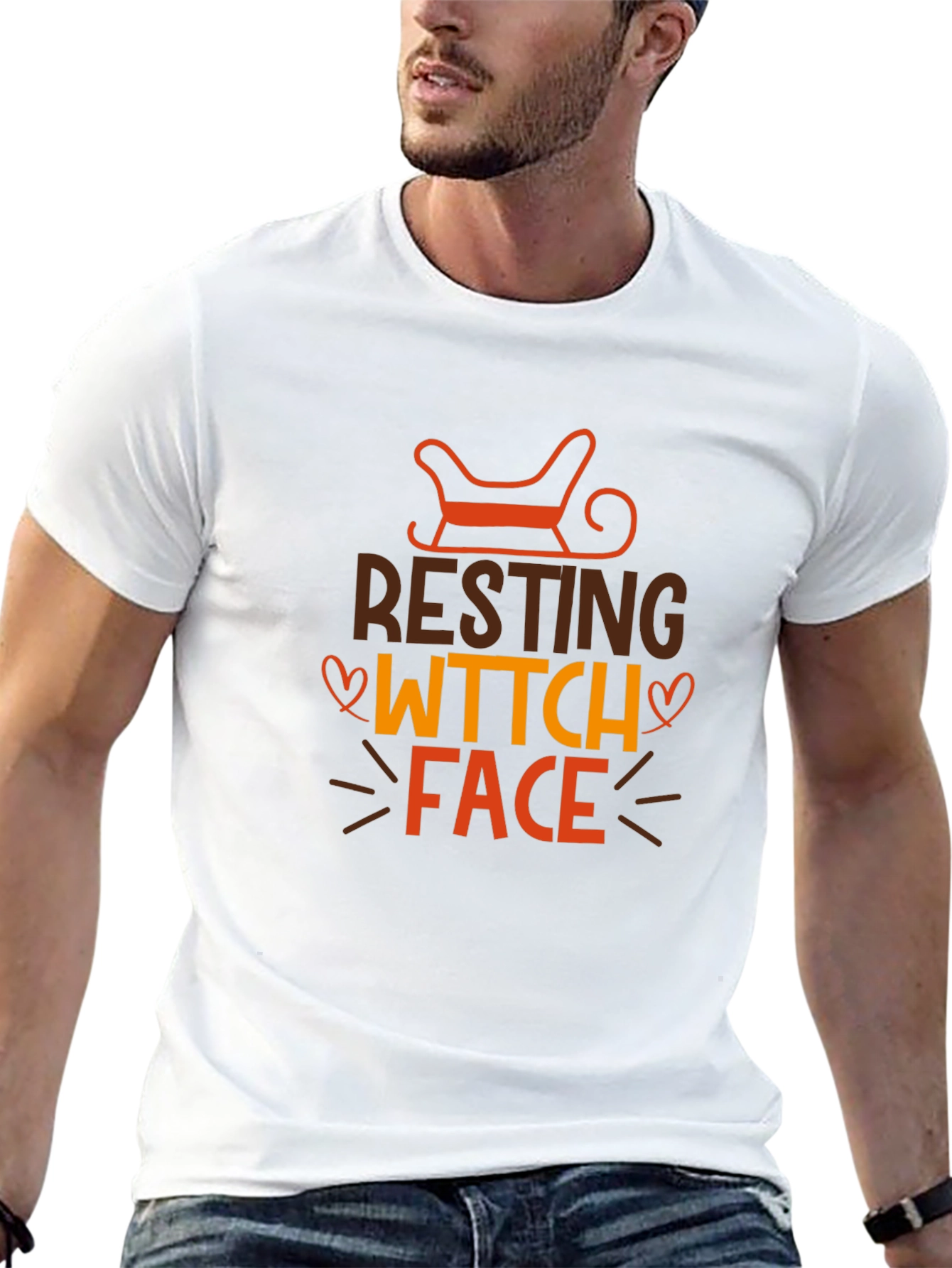 Resting Witch Face Graphic Tee