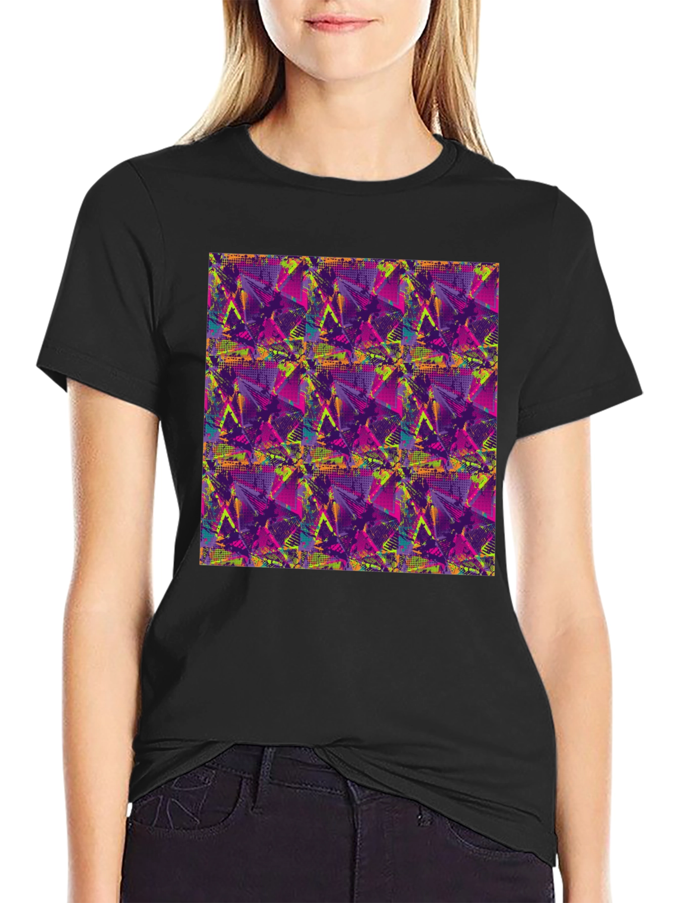 Abstract Graphic Print Tee