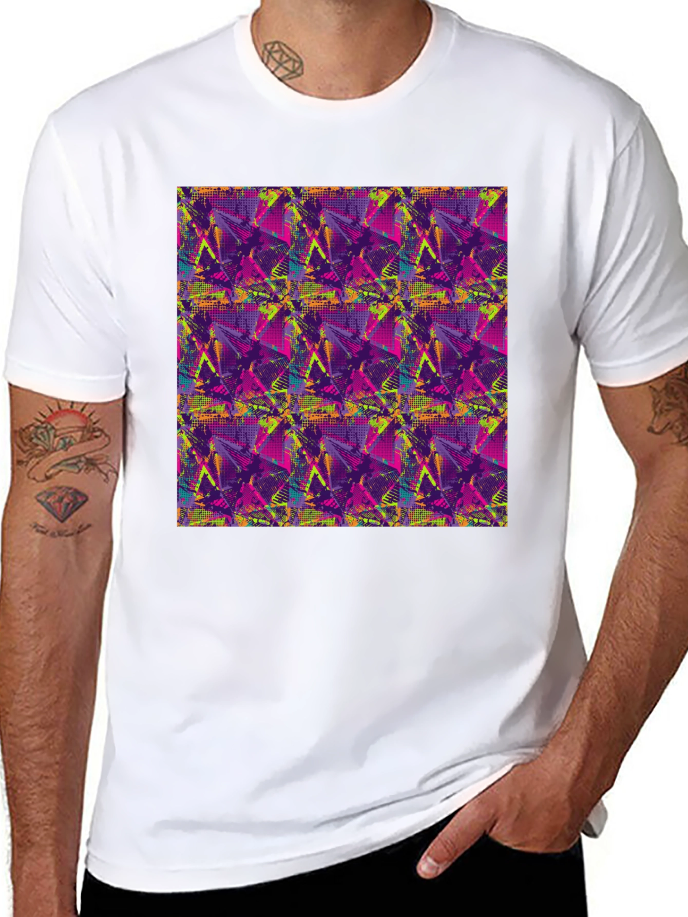 Abstract Graphic Print Tee