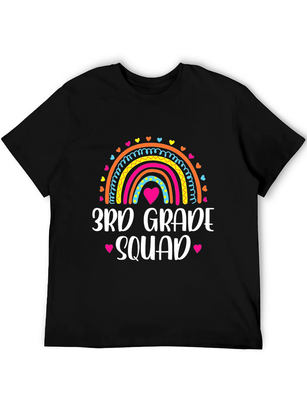 3rd Grade Squad Rainbow Tee - School Spirit Shirt