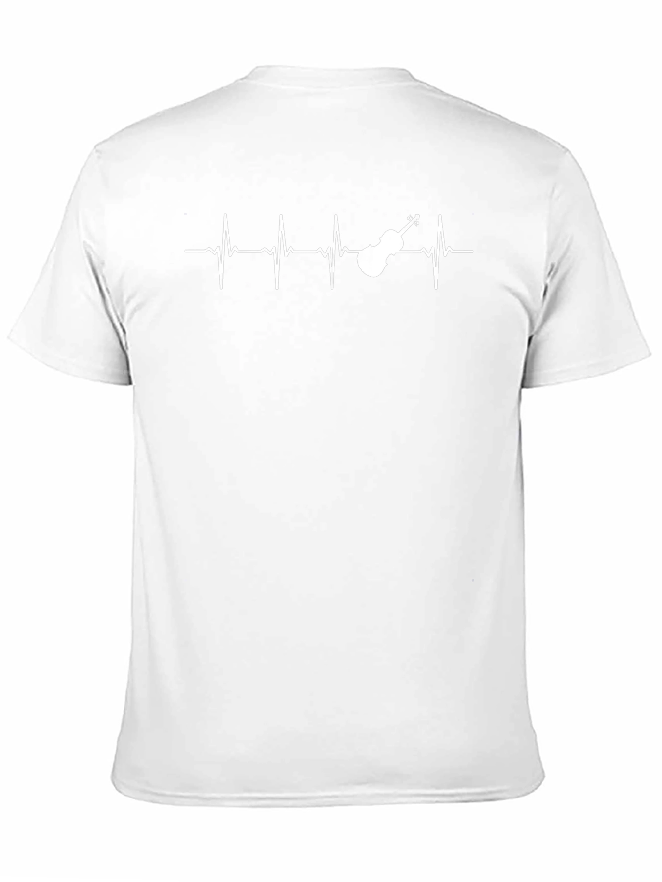 Musicians Heartbeat T-Shirt - Violin Pulse Tee