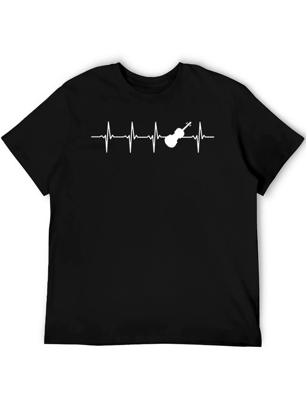 Musicians Heartbeat T-Shirt - Violin Pulse Tee