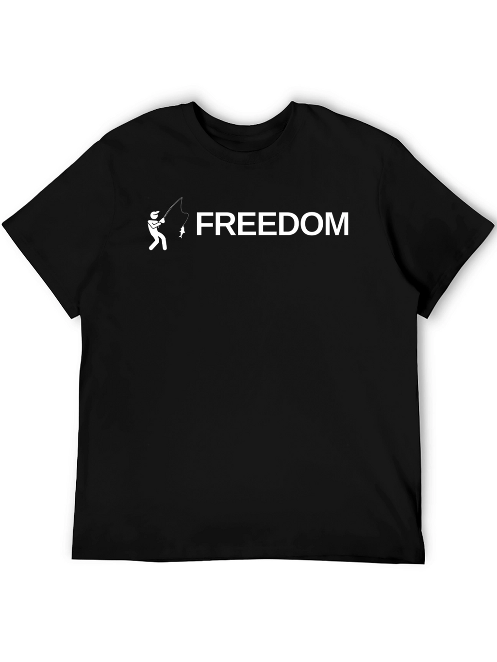 Freedom Fishing T-Shirt - Stylish Graphic Tee