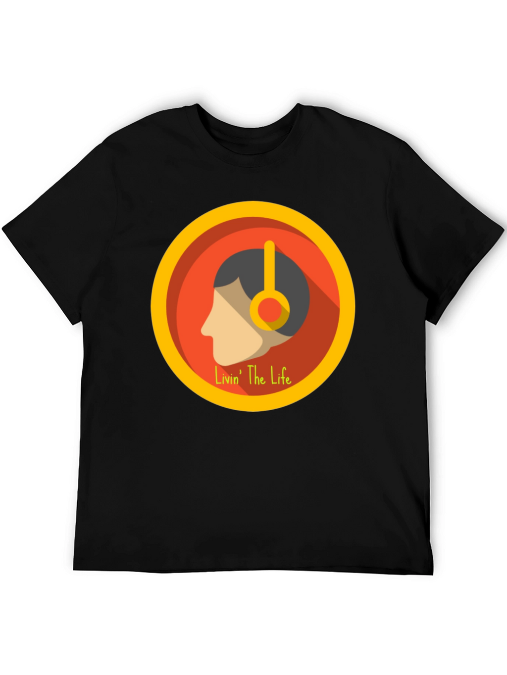 Livin The Life Graphic Tee - Black