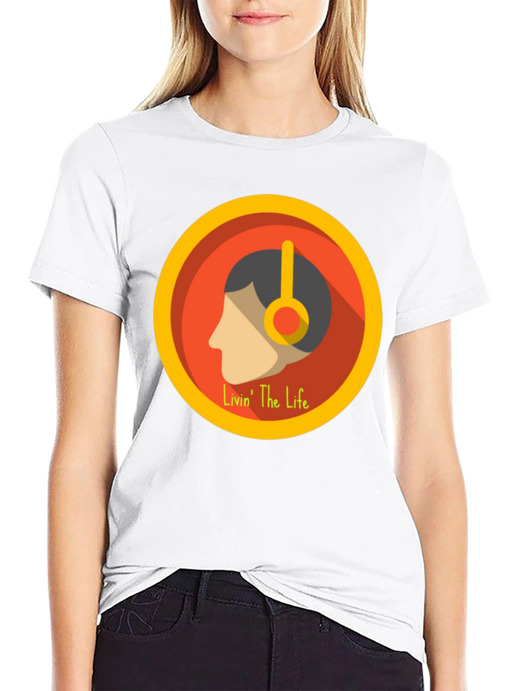 Livin The Life Graphic Tee - Black