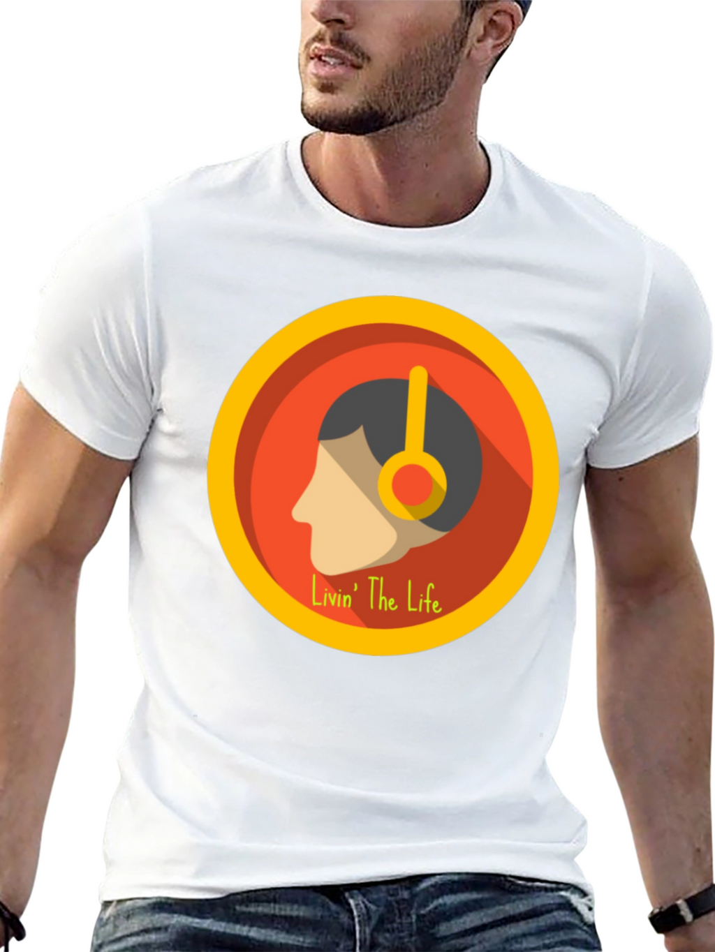 Livin The Life Graphic Tee - Black